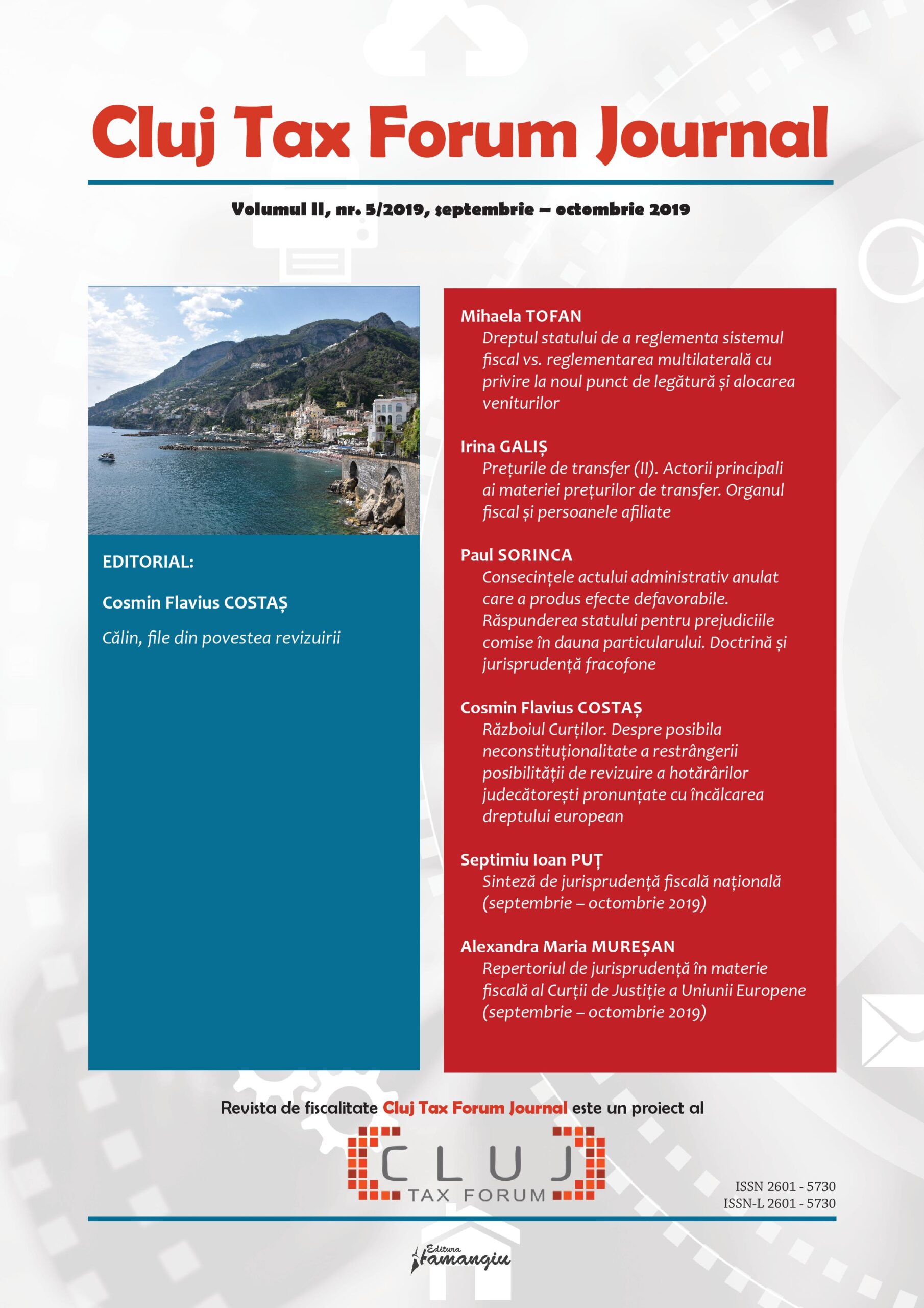 Cluj Tax Forum Journal 5_2019